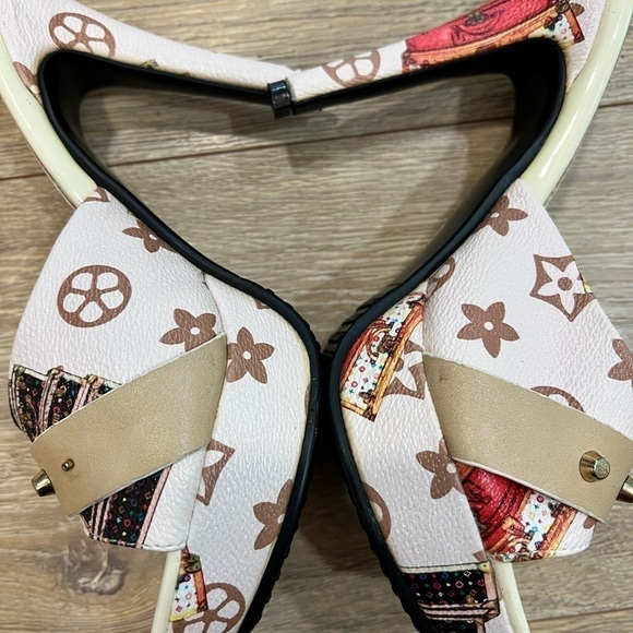 Monogram high heel slides - Picture 7 of 12